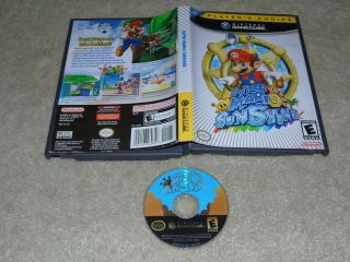 Nintendo Gamecube Mario Sunshine Case & Game Disc Rare