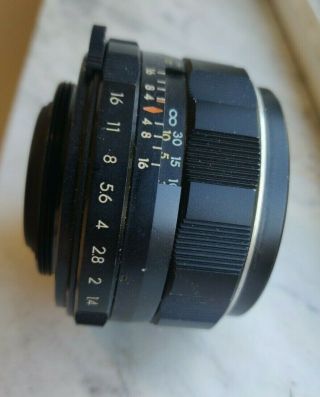 Takumar 50 1.  4 (rare 8 Element Version With Low Serial Number) M42 Mount