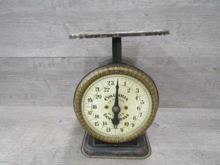 Vintage Columbia Family Scale 24 Pounds Edwards & Walker Co