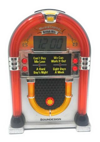 Rare The Beatles Jukebox Song Alarm Clock Soundesign - British Hits