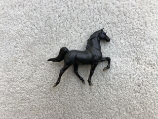 Rare Vintage Breyer Horse Stablemate 5110 Solid Black Saddlebred G1