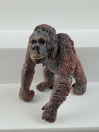 Rare Retired Schleich Female Orangutan 14306 Animal 2.  5 " Figurine Figure 2003