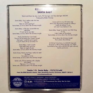 Santa Baby by Kellie Pickler Promo CD Single 2007 BNA RARE 2
