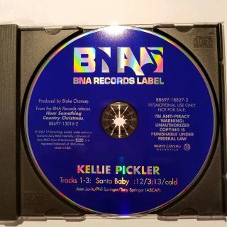 Santa Baby by Kellie Pickler Promo CD Single 2007 BNA RARE 3