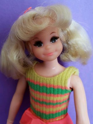 Vintage 1970s Living Fluff Doll Cute Friend Of Skipper