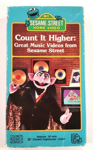 Sesame Street - Count It Higher Vhs 1988 Rare