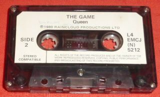 QUEEN - RARE SOUTH AFRICAN CASSETTE TAPE - THE GAME - EMI BRIGADIERS 2
