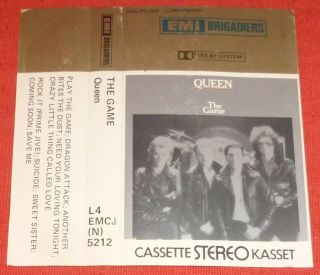 QUEEN - RARE SOUTH AFRICAN CASSETTE TAPE - THE GAME - EMI BRIGADIERS 3