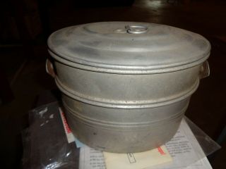 Old Aluminum Fishing Bucket; Has No Markings On It.  Still In