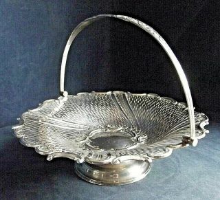 Ornate Large Silver Plated Fruit Basket C1890