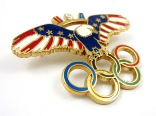 RARE USA NOC OLYMPIC TEAM PIN LILLEHAMMER 1994 OLYMPICS OFFICIAL OLYMPIC PIN 2