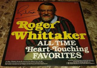 Roger Whittaker Music Legend Signed Autographed Album Cover W/coa Rare B