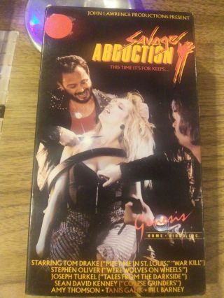 Savage Abduction Vhs Very Rare Genesis Home Video Cult/ Sleaze Biker Horror