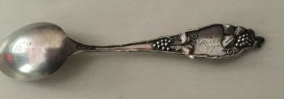Vintage Art Nouveau Style 5.  5” Sterling Silver Spoon 21 grams 3