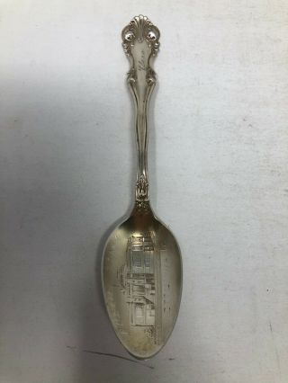 Frank Smith Sterling Silver Souvenir Spoon Public Library Ottumwa Iowa