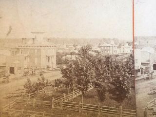 4 Rare 1860/70’s Mason Michigan Town stereoview Photos By Van Slyke 3