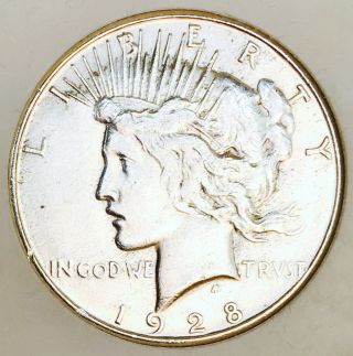 1928 S Peace Dollar Example Ultra Rare Key Date Nr 10853