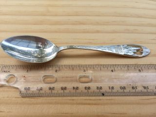 Vintage Mexico Chinese Temple Carlsbad Caverns Sterling Souvenir Spoon