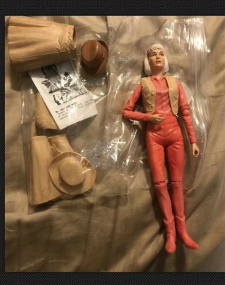Rare Vintage 1960s Jane West Red Bodied Cowgirl By Marx Jonny West & Accessories