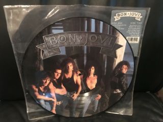 Bon Jovi Jersey Rare Vinyl Record Picture Disc 1988