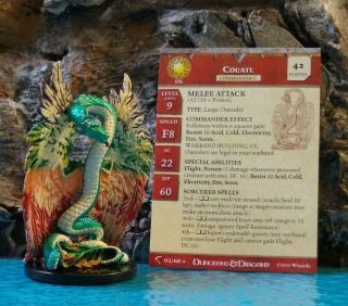 Dungeons & Dragons Deathknell Couatl 2 Rare Large,  With Card.  (l)