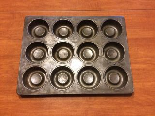 Rare Lockwood Heavy Commercial Shortcake (donuts?) Baking Pan Hard To Find