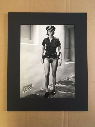 Helmut Newton - Evi As A Cop In Beverly Hills ‘97