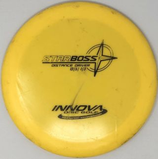 Rare Patent S “broken Box” Champy Star Boss 174g Innova Disc Golf Oop 7.  5/10