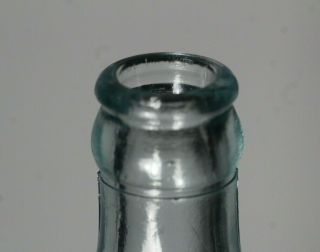 Antique Early 20thC Coca Cola Embossed Script Straight Bottle Wilmington Del.  2 3