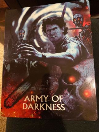 Army Of Darkness 3 - Disc Blu - Ray Steelbook Scream Factory Exclusive Oop Rare