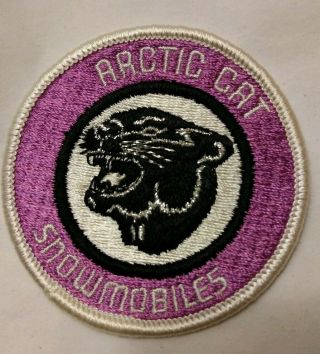 Nos Vintage 1970s Arctic Cat Snowmobiles Embroidered 3 " Sew On Patch