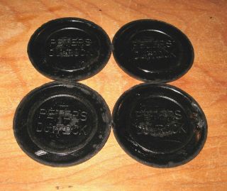 Nos 4 Antique Peters Duvrock Clay Targets From Kings Mills Ohio Area