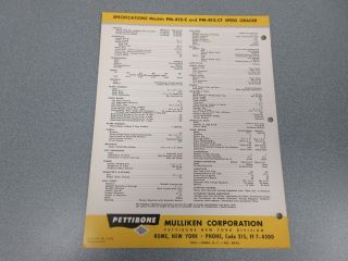 Rare Pettibone Speed Grader PM - 412 - C Grader Sales Sheet 2