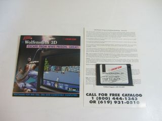 Wolfenstein 3d - Vintage 1994 3.  5” Disk Ibm Pc Video Game Apogee Micro Star Rare