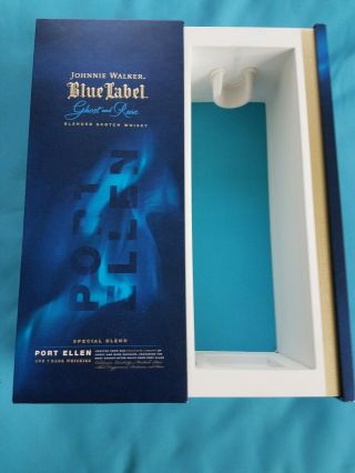 Johnnie Walker Blue Label Ghost And Rare Blended Scotch Empty Box No Bottle
