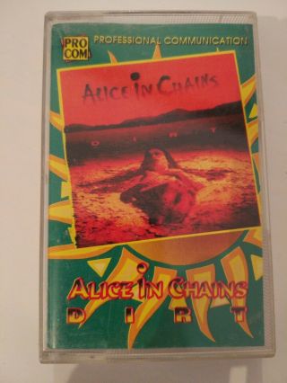Alice In Chains - Dirt Cassette Tape Very Rare Russian Edition