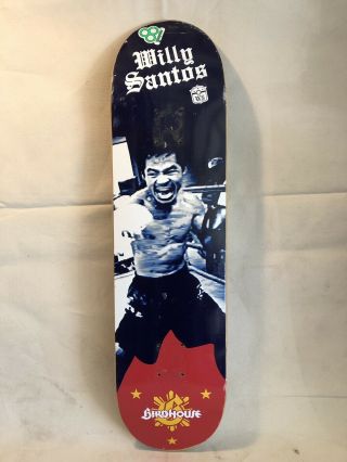Birdhouse Skateboards Willy Santos Manny Pac - Man Pacquiao Out Of Print Rare