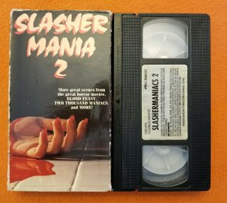 Slasher Mania 2 VHS RARE Not onDVD Parade Video Slashermaniacs 2 HorrorAnthology 2