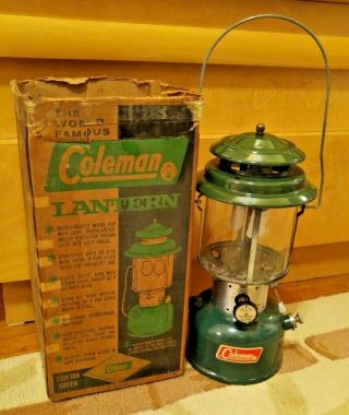 Vintage Coleman Lantern - Model 220 F 195 - Manufactured Nov.  1965