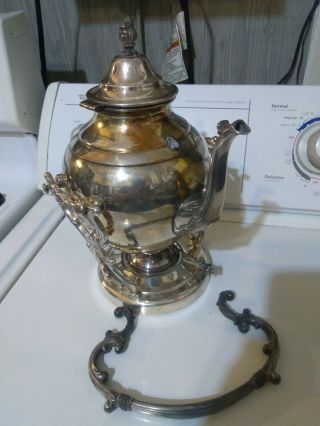 Rogers W.  M Co Samowar Samovar Teapot Water Heater With Burner