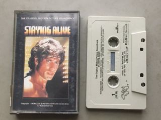 Rare Oop Staying Alive Cassette Tape Soundtrack Bee Gees Frank Stallone