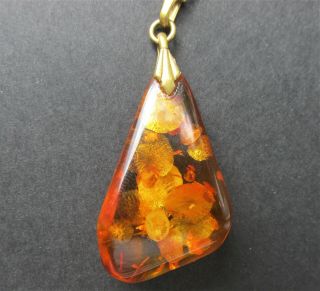 Antique Natural Baltic Amber Pendant