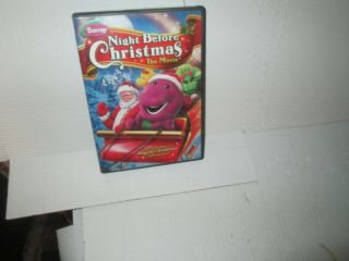 Barney - The Night Before Christmas Movie Rare Family Dvd Dinosaur Kids