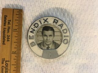 Rare Antique Vintage Ww2 Era Employee Badge Bendix Radio 6