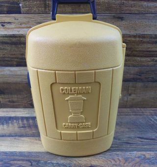 Vintage 1983 Coleman Clamshell Hard Carry/storage Case & Funnel For 220 275
