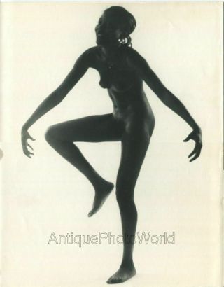 Dancing Nude Black Woman Vintage Large Art Photo By Martin Miller
