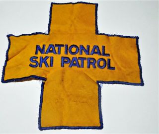 Vintage National Ski Patrol Back Patch