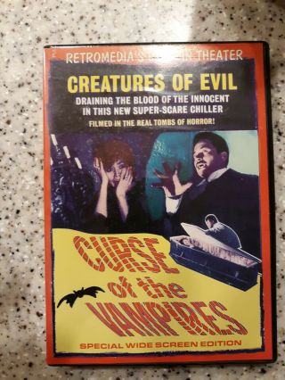 Rare Curse Of The Vampires Dvd Filipino Horror Oop
