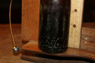 Antique Knoxville Tenn TN Coca Cola Amber Straight Side Bottle Coke 2