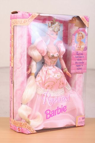 Mattel Rapunzel Princess Light Pink Dress Barbie 1998 Nos Nrfb